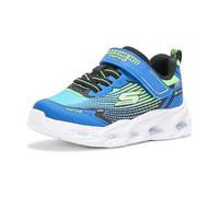 Skechers Boys' Vortex 3.0, Black Blue/Lime, 3.5 Little Kid | Casual, Light-Up, Adaptive Closure, Cushioned Insole, Lightweight