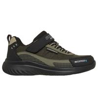 Skechers Boy's Waterproof: Bounder 2.0 - Aqua Pace Sneaker in Black/Olive, Size 10 | Synthetic/Textile