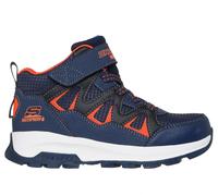 Skechers Boy's Waterproof: Storm Blazer - Drizzle Squad Sneaker in Navy Blue/Orange, Size 12 | Synthetic/Textile