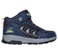 Skechers Boy's Waterproof: Storm Blazer - Glow Roam Boots in Navy Blue/Black, Size 11 | Synthetic/Textile