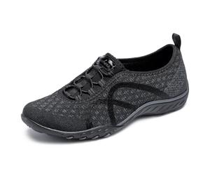 Skechers Breathe Easy - Fortune-Knit-23028, Women's Low-Top Trainers | Modern Comfort Casual, Relaxed Fit, Air-Cooled Memory Foam, Machine Washable, Bungee Slip-On