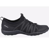 Skechers Womens Breathe Easy First Light Slip On Trainers - Black Rubber - Size UK 3