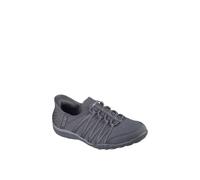 Skechers Breathe-Easy - Roll-With-Me Textile Women's Charcoal Trainers UK 6
