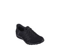 Skechers Women's Breathe-Easy ROLL-with-ME Sneaker, Black, 4 UK