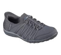 Skechers Breathe-Easy - Roll-With-Me Textile Women's Charcoal Trainers - UK 7 / EU 40 / US 10