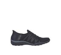 Skechers Women's Breathe-Easy ROLL-with-ME, Black Ripstop/Knit, 3 UK