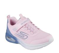 Skechers Bungee And Strap Mesh Sneaker W Mid Runners Girls C11 (28.5) Pink