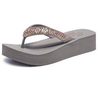 Skechers Flip flops / Sandals (Shoes) VINYASA - WILD DAISIES in Beige 7