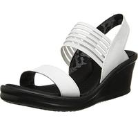 Skechers Cali Women's Rumbler Sci-Fi Wedge Sandal, White (White), 6.5 UK