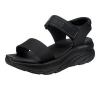 Skechers Cali Women's Women's D'LUX Walker-New Block Sport Sandal Black/Black 8