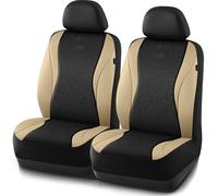 Skechers Car Seat Covers Leather Seat Covers with GOGA Mat Technology Waterproof Car Seat Covers Front Seats Airbag Compatible Comfort Universal Fit f