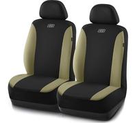 Skechers Car Seat Covers,Premium Breathable Mesh Seat Covers, car seat covers front seats Airbag Compatible, Automotive Comfort & Protection for Most Cars,Van,Trucks,SUVs(Two Front,Beige)