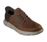 Skechers Men's Garza Gervin Shoes, Dark Brown, 9.5 UK