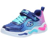 Skechers Childrens/Kids Wavy Beams Light Up Trainers (1 UK) (Navy/Mint)