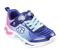 Skechers Childrens/Kids Wavy Beams Light Up Trainers / 1 UK Navy/Mint RD3683