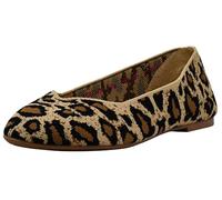 Skechers Animal Print Washable Knit Slip On Cleo Claw-Some Natural