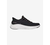 Skechers Women's Sneaker Contour Foam Golden Hour - Black Mesh/Leather, Rose Gold Trim, UK 3