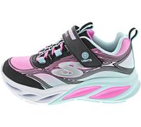 Girl's Skechers COSMIC GLOW Girls Trainers Black Multi - Size: UK 1.5 older kids