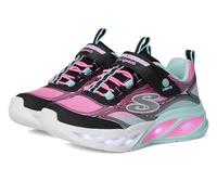 Girl's Skechers COSMIC GLOW Girls Trainers Black Multi