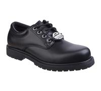 Skechers Cottonwood Elks SR Black Occupational Shoes for Men - Size 7