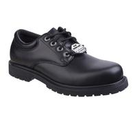Skechers Men's Cottonwood Elks Oxfords, Black Black Leather Blk, 11 UK