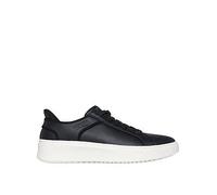 Skechers Men's Court Break Double Vented Sneaker, Black Duraleather/Mesh, 9 UK