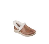 Skechers Women's Cozy Escape Slipper, Chestnut Performtex/Faux Fur, 7 UK
