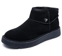 Skechers Women's Slip-ins: Keepsakes Cosy - Cosy Mini Boots in Black, Size 5 | Leather/Metal/Textile