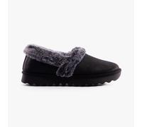 Skechers Women's Cozy Up Clogs and Mules, Black Microleather/Faux Fur, 6.5 UK