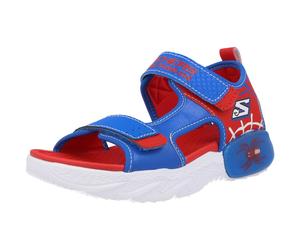 Skechers Creature Blue Red Kids Sandals Synthetic