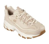 Skechers Women's Sneakers D'Lites Good Neutral – Natural Leather & Duraleather, Gum Trim – UK 6