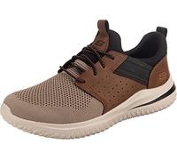 Skechers Men's 210238 BRTN Sneaker, Brown Tan Knitted Mesh W/Synthetic, 10.5 UK