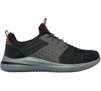 Skechers Delson 3.0 Cicada WIDE FIT Mens Shoes Black Stylish Casual Comfortable