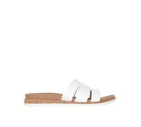 Skechers Women's Desert Kiss Low-Peak Look Sandal, White, 4 UK