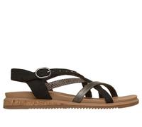 Skechers Desert Kiss Low Seaside Sling Womens Black Ankle Strap Sandals