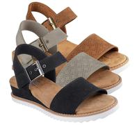 Skechers Desert Kiss Serendipitous Womens Black Ankle Strap Sandals