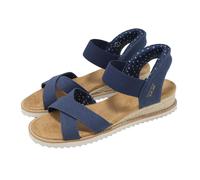 Skechers Desert Kiss Slip-Ins Navy Women Casaul Lifestyle Sandal 114418-NVY