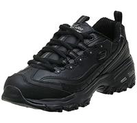 Skechers D'LITES - FRESH START, Women's Low-Top Trainers, Black (Black Leather/Mesh/Charcoal Trim #Yellow Bbk), 5 UK (38 EU)