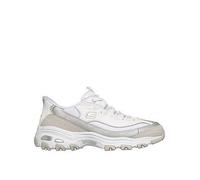 (, ) Skechers Slip-Ins D'Lites Smooth Women's Silver/White Trainers
