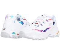 Skechers D'LITES - SUMMER FIESTA, Women's Low-Top Trainers, White (White Trubuck / Multi Mesh / White Trim WMLT), 3.5 UK (36.5 EU)