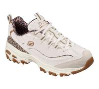 Skechers Women's D'Lites - Wild Charm Sneaker in White, Size 5 | Synthetic/Leather/Textile