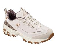 Skechers Women's D'Lites - Wild Charm Sneaker in White, Size 7 | Synthetic/Leather/Textile