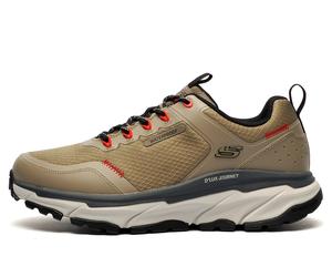 Skechers D'lux Journey Waterproof Men's Outdoor Shoes Men's Trainers, Size 8 In Taupe / Black