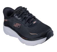 Skechers D'Lux Vapor Clear Horizon Textile Womens Black Trainers - Size UK 4