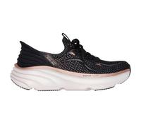 Skechers Women's D'Lux Vapor Evening Glow Sneaker, Black Knit/Rose Gold Trim, 7 UK