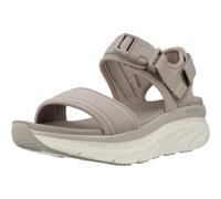 Skechers DLUX Walker 119824 Women's Sandals, Deluxe Walker, Lightweight, Thick Sole, Sports Sandals, TPE (Taupe), 23.0 cm