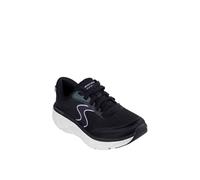 Skechers Women's D'Lux Walker 2.0 - Active Pace Sneaker in Black/Lavender, Size 7 | Textile/Synthetic, Vegan, Machine Washable
