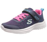 Skechers Dreamy Dancer Radiant Rogue Sneaker, Navy & Hot Pink Mesh/Multi Trim, 1.5 UK