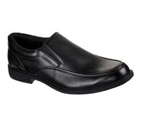 Skechers Men's Waterproof: Dreston - Ratlon Slip-On Shoes in Black, Size 11 | Leather/Synthetic/Textile
