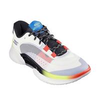 Skechers Durable Mesh Forefoot Lockdown Low Top Trainers Black/White 5 UK Child